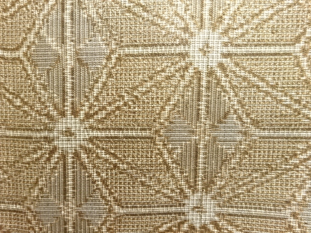 JAPANESE KIMONO / ANTIQUE ENSEMBLE KIMONO / SILK / DORO OSHIMA TSUMUGI / WOVEN ASANOHA